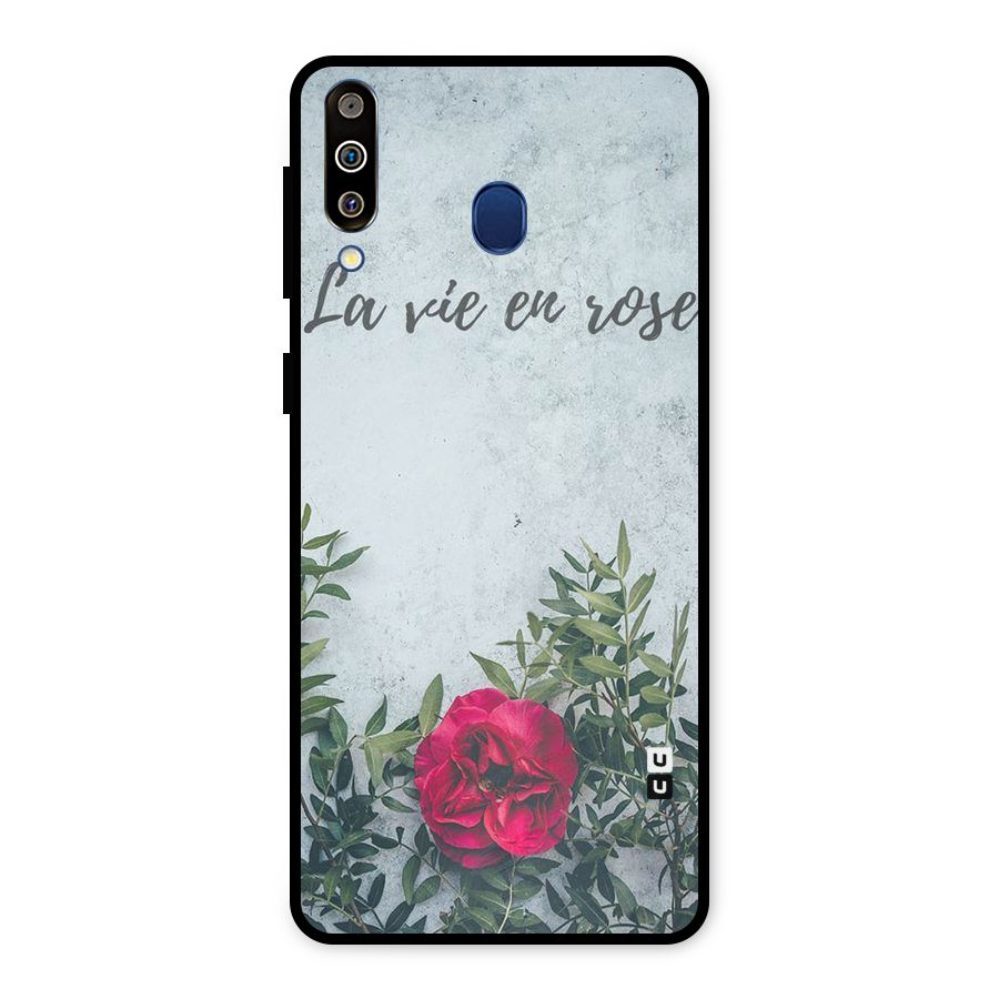 Rose Life Metal Back Case for Galaxy M30