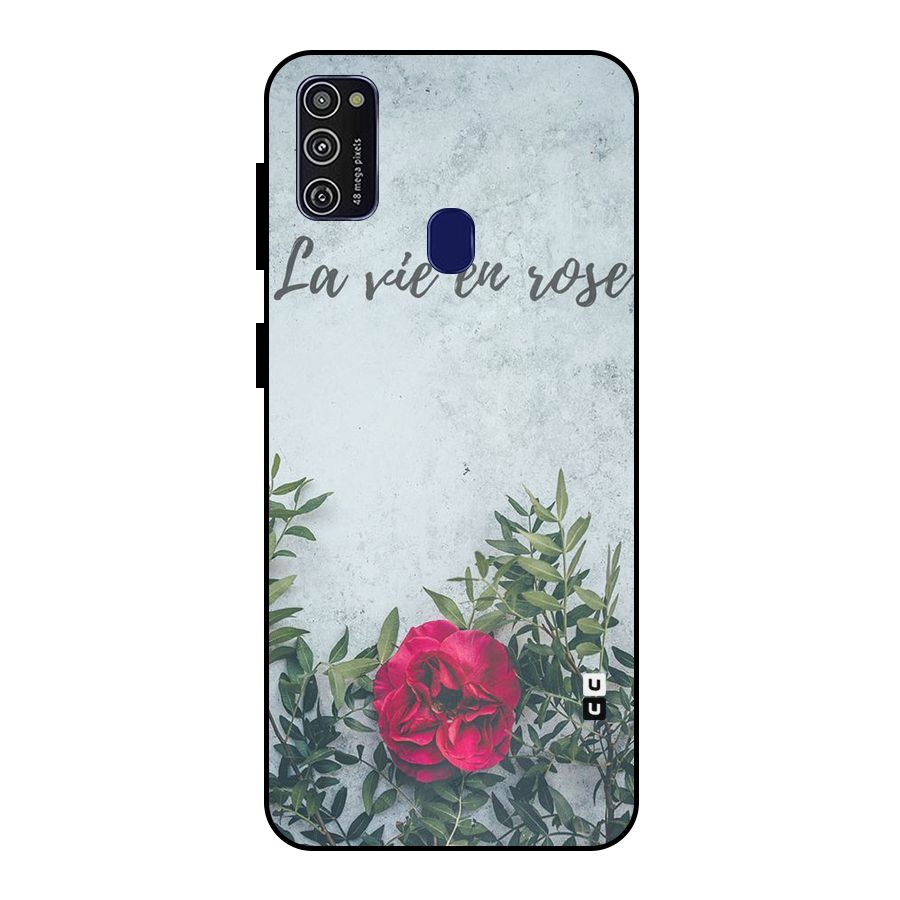 Rose Life Metal Back Case for Galaxy M30s