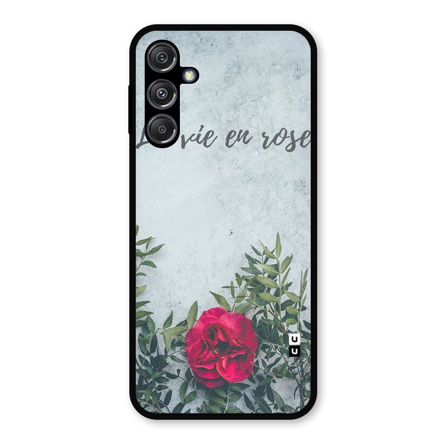 Rose Life Metal Back Case for Galaxy M34 5G