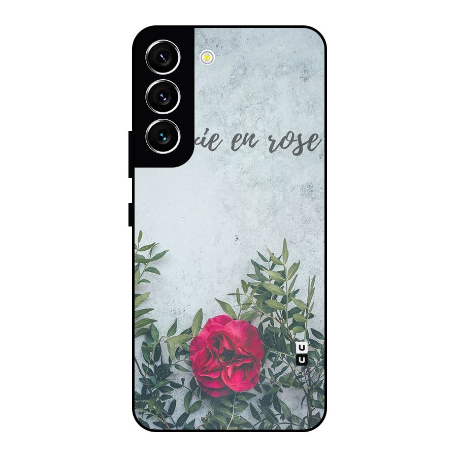 Rose Life Metal Back Case for Galaxy S22 5G