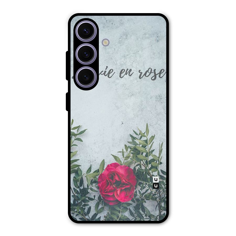 Rose Life Metal Back Case for Galaxy S24