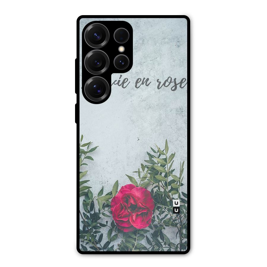 Rose Life Metal Back Case for Galaxy S25 Ultra