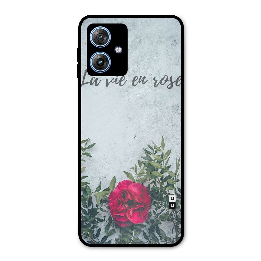 Rose Life Metal Back Case for Moto G54