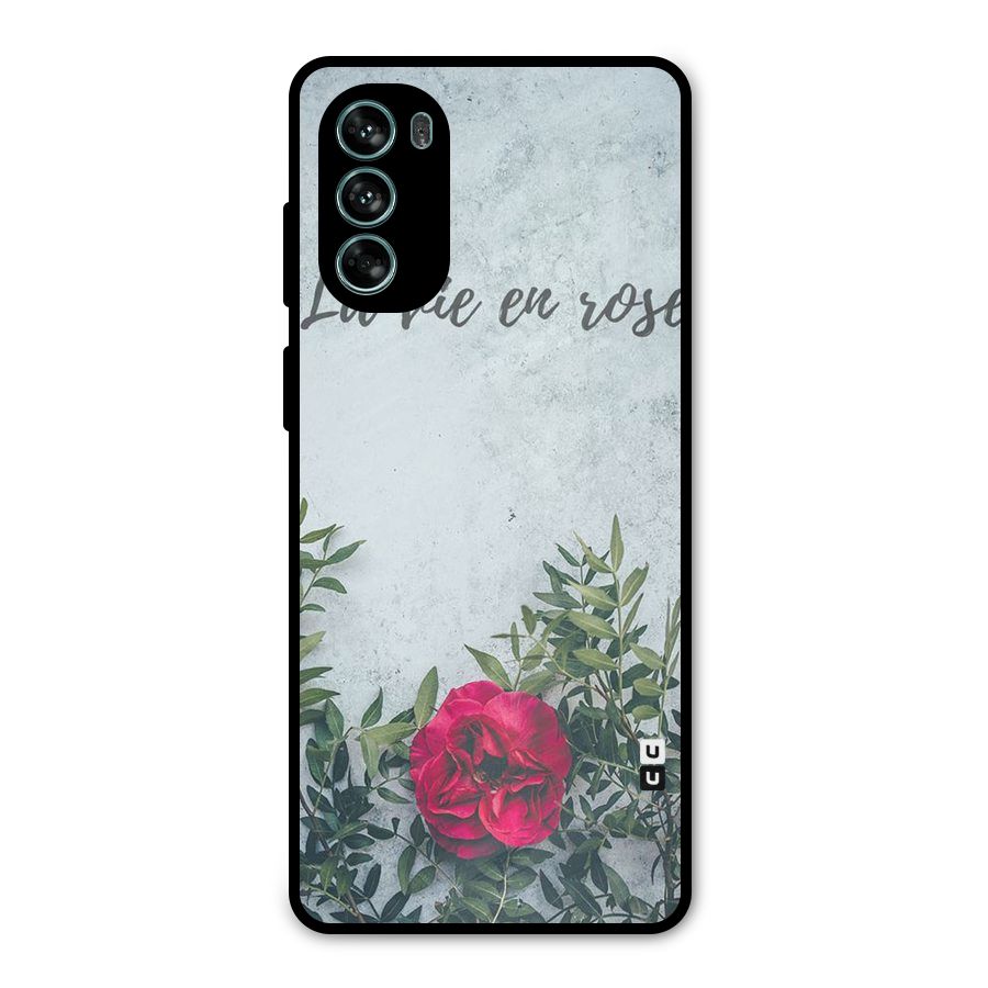 Rose Life Metal Back Case for Moto G62