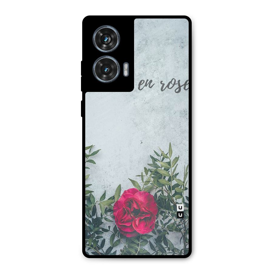 Rose Life Metal Back Case for Motorola Edge 50 Fusion