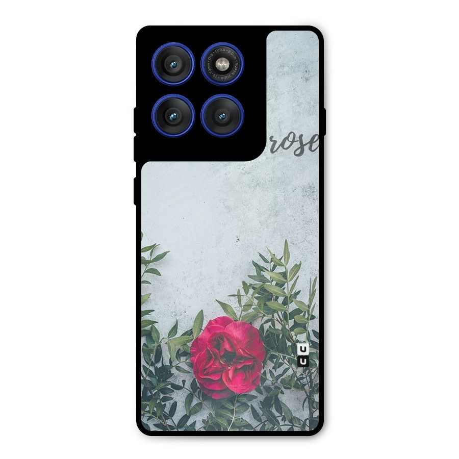 Rose Life Metal Back Case for Motorola Edge 60 Pro