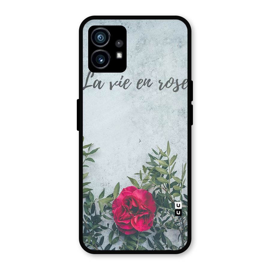 Rose Life Metal Back Case for Nothing Phone 1
