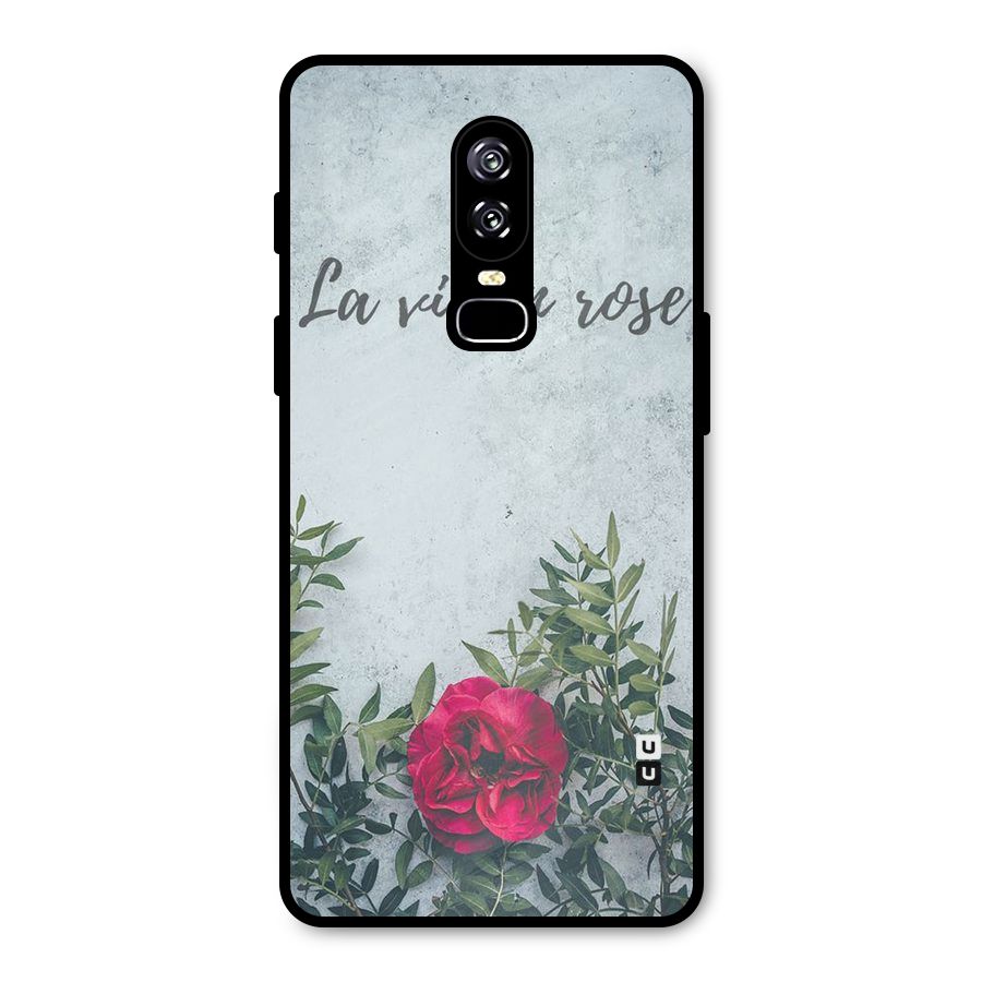 Rose Life Metal Back Case for OnePlus 6
