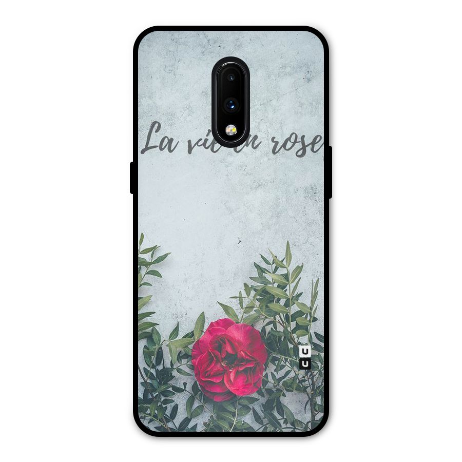 Rose Life Metal Back Case for OnePlus 7