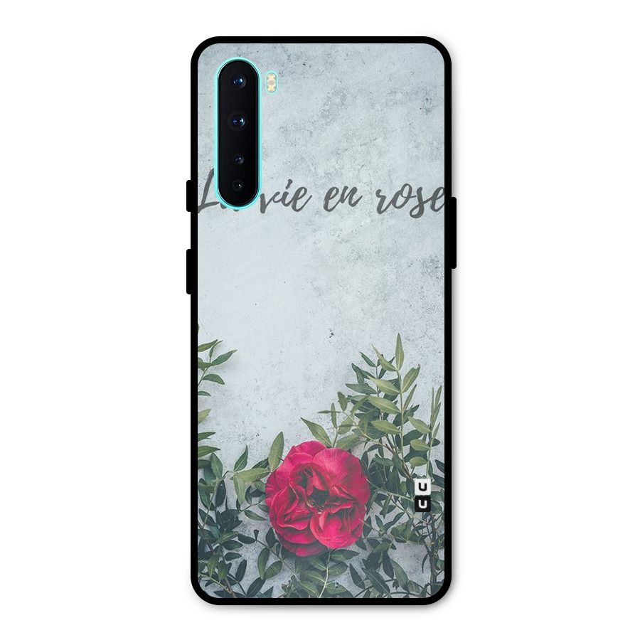 Rose Life Metal Back Case for OnePlus Nord