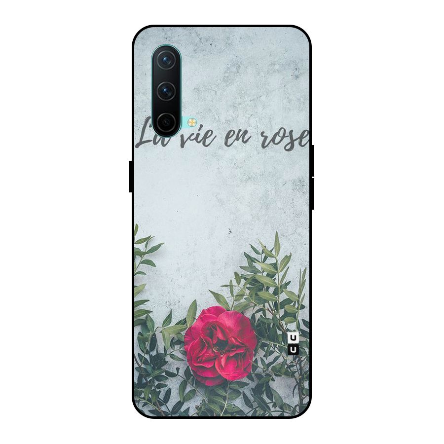 Rose Life Metal Back Case for OnePlus Nord CE 5G