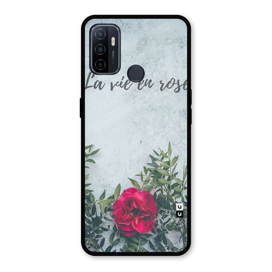 Rose Life Metal Back Case for Oppo A53