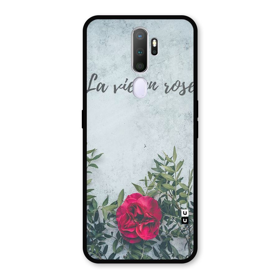 Rose Life Metal Back Case for Oppo A5 (2020)
