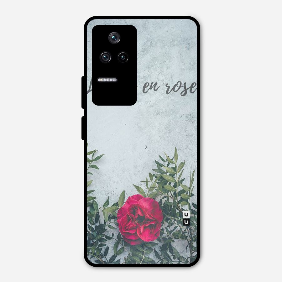 Rose Life Metal Back Case for Poco F4 5G