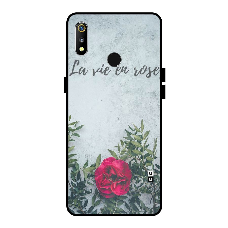 Rose Life Metal Back Case for Realme 3i
