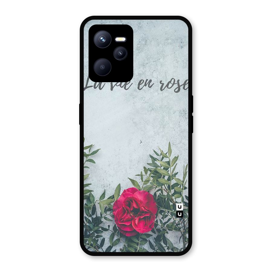 Rose Life Metal Back Case for Realme C35