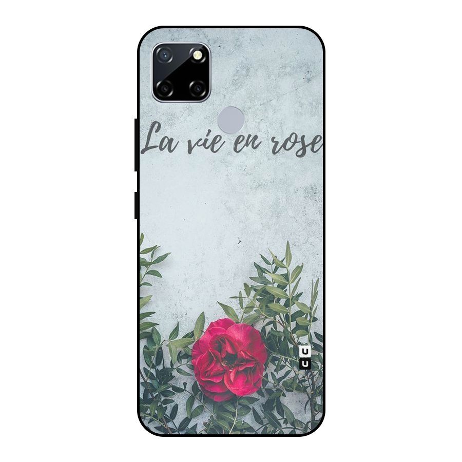 Rose Life Metal Back Case for Realme Narzo 30A