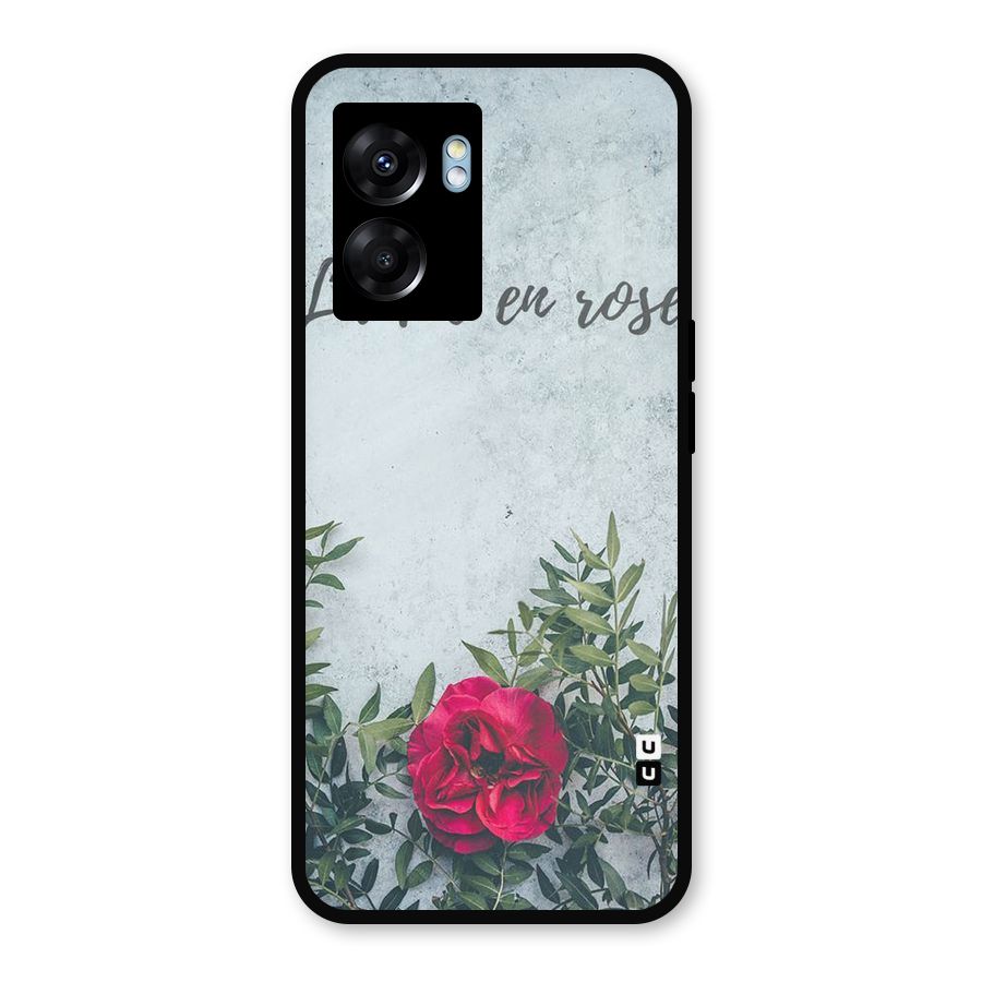 Rose Life Metal Back Case for Realme Narzo 50 5G