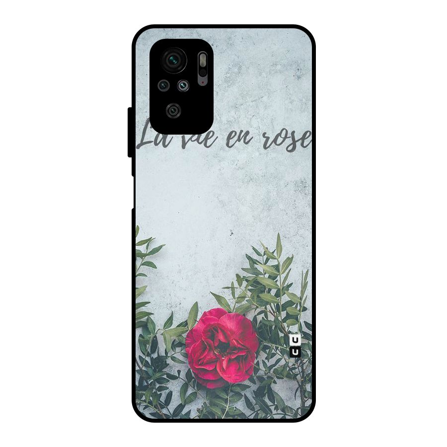 Rose Life Metal Back Case for Redmi Note 10S