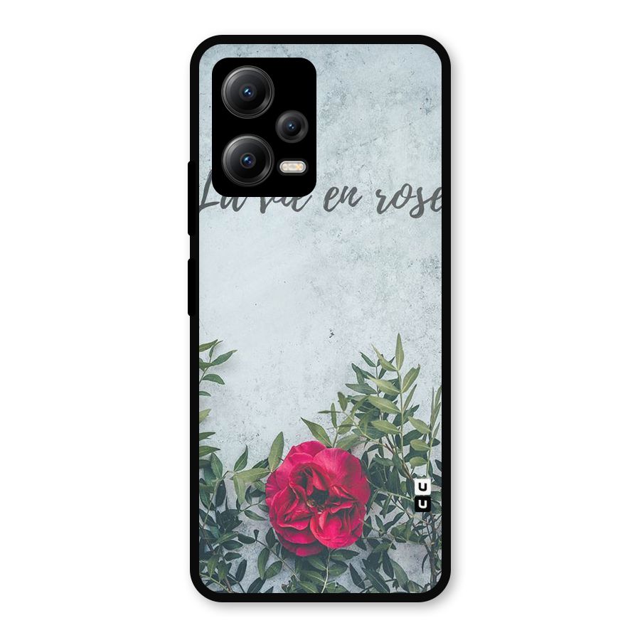 Rose Life Metal Back Case for Redmi Note 12 5G
