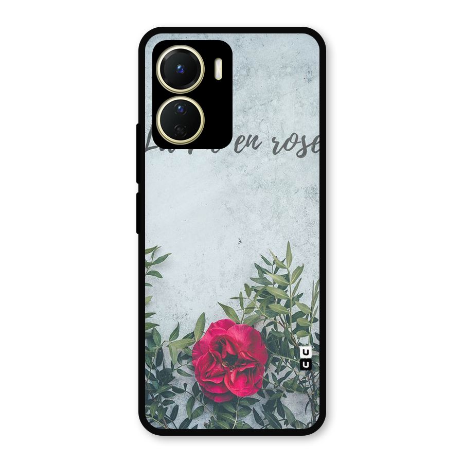 Rose Life Metal Back Case for Vivo T2x