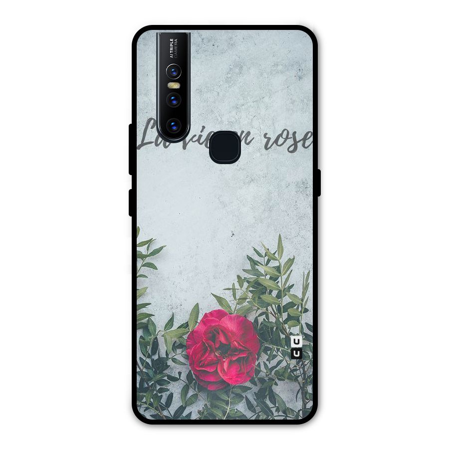 Rose Life Metal Back Case for Vivo V15
