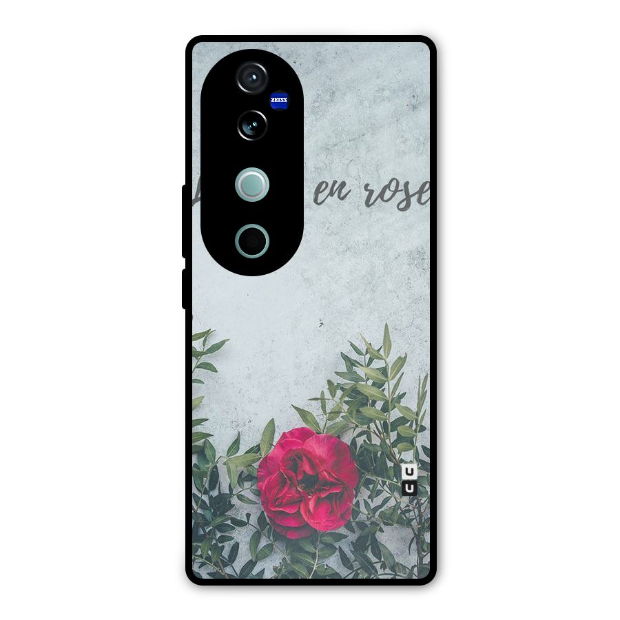 Rose Life Metal Back Case for Vivo V40 Pro