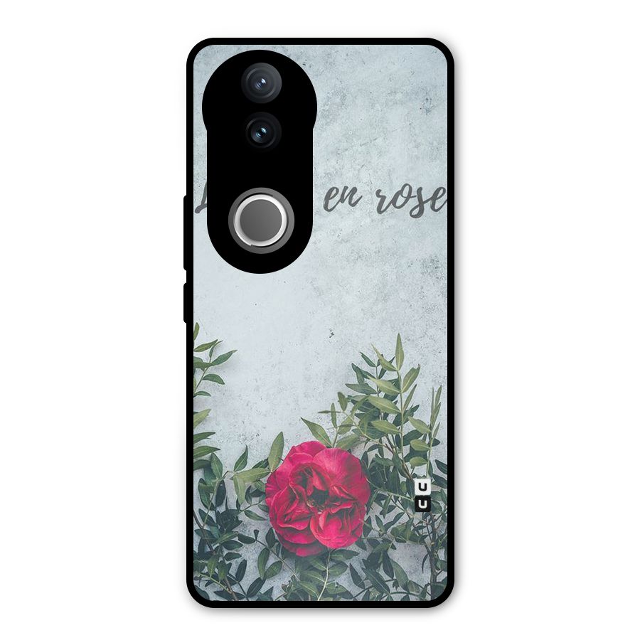 Rose Life Metal Back Case for Vivo V50e