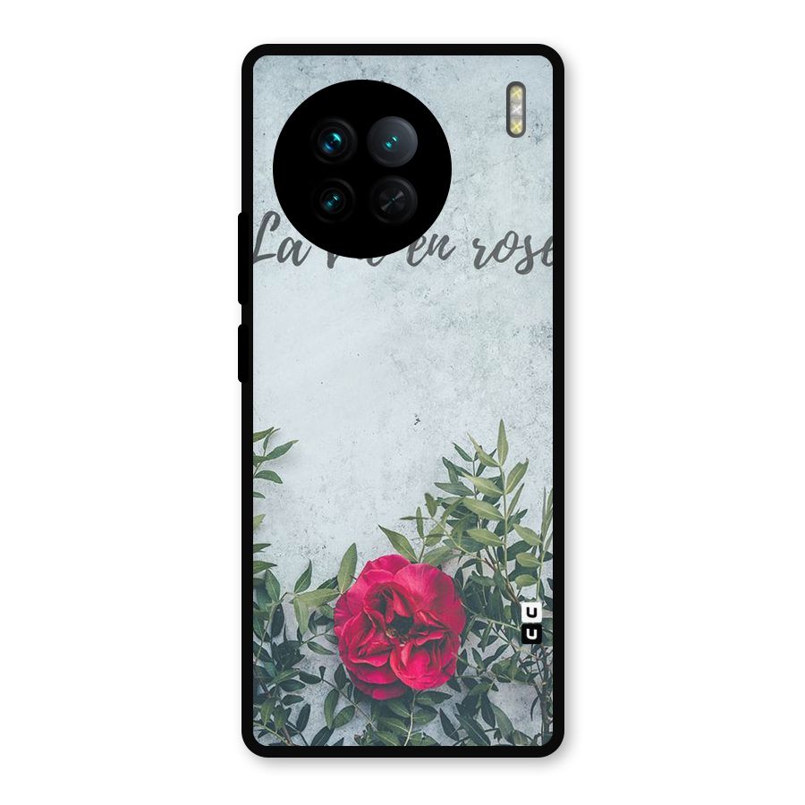 Rose Life Metal Back Case for Vivo X90