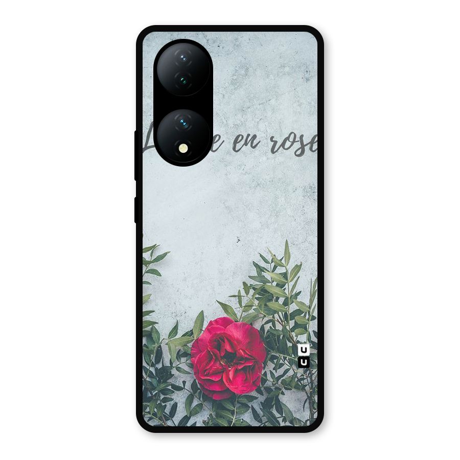 Rose Life Metal Back Case for Vivo Y100a