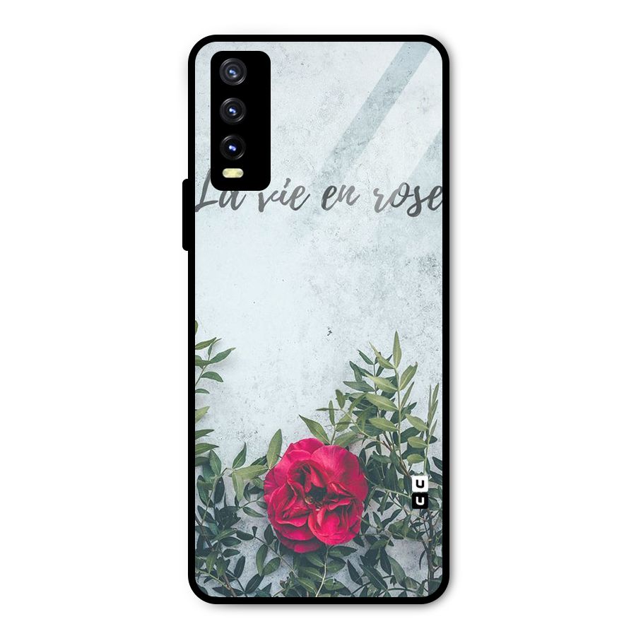 Rose Life Metal Back Case for Vivo Y20 2021