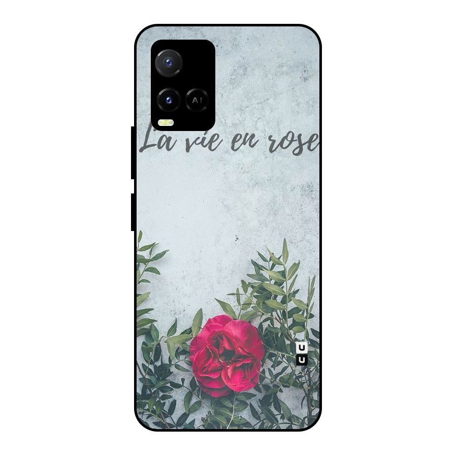 Rose Life Metal Back Case for Vivo Y21T
