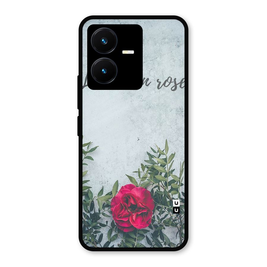 Rose Life Metal Back Case for Vivo Y22