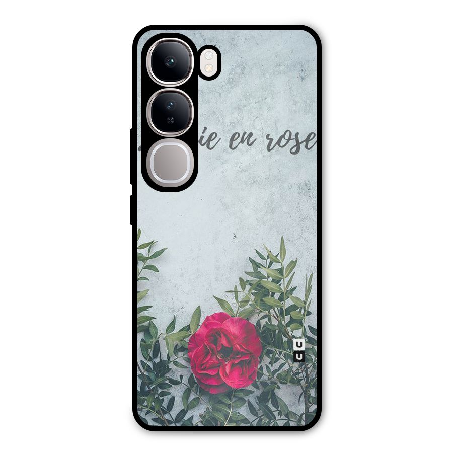 Rose Life Metal Back Case for Vivo Y300