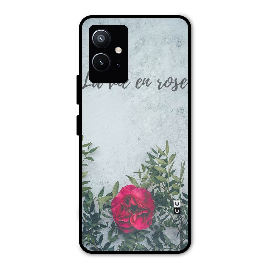 Rose Life Metal Back Case for Vivo Y75 5G