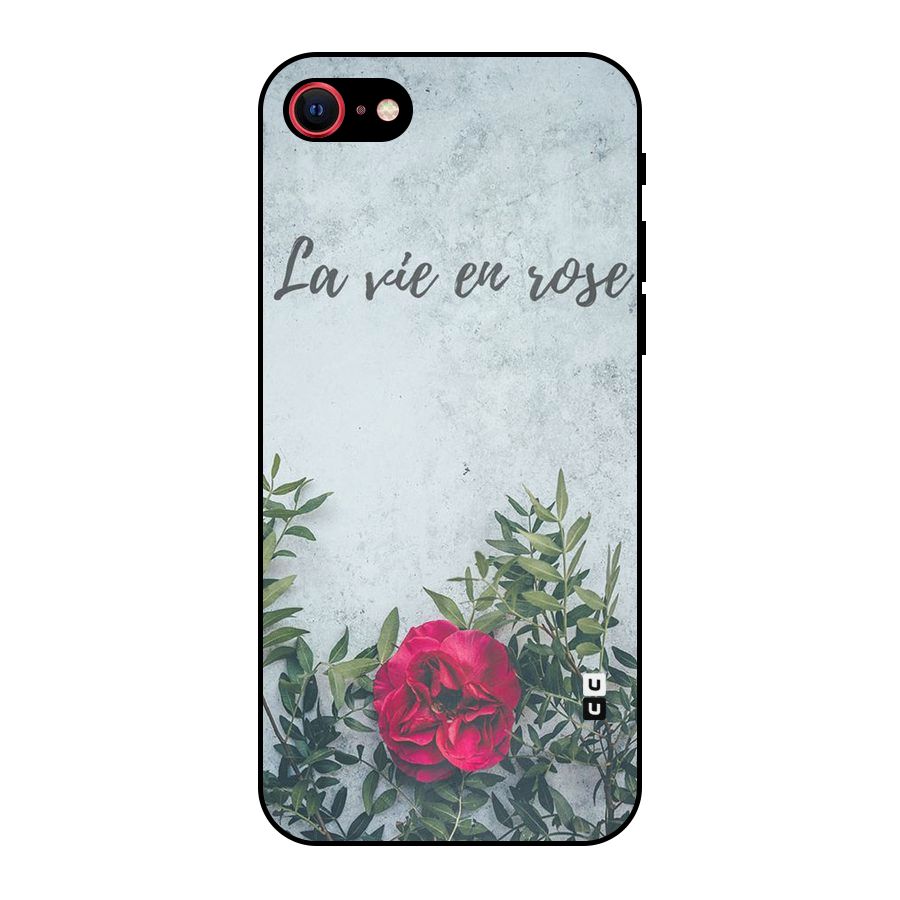 Rose Life Metal Back Case for iPhone 7
