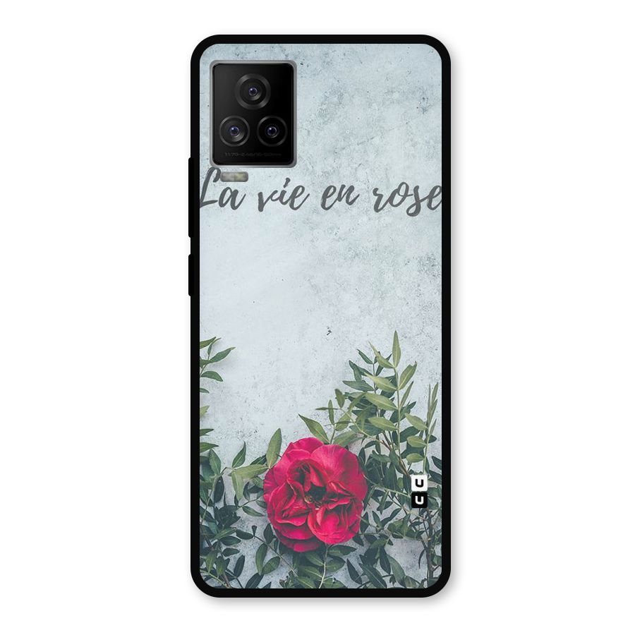 Rose Life Metal Back Case for iQOO 7 Legend 5G