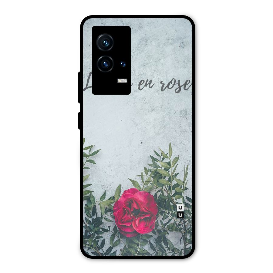 Rose Life Metal Back Case for iQOO 9 5G