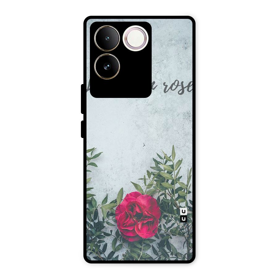 Rose Life Metal Back Case for iQOO Z7 Pro