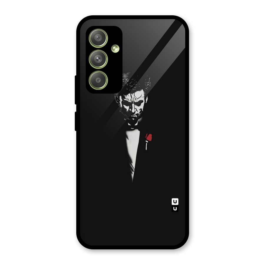 Rose Man Glass Back Case for Galaxy A54