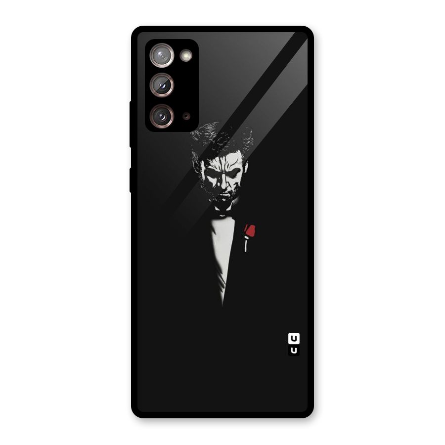Rose Man Glass Back Case for Galaxy Note 20