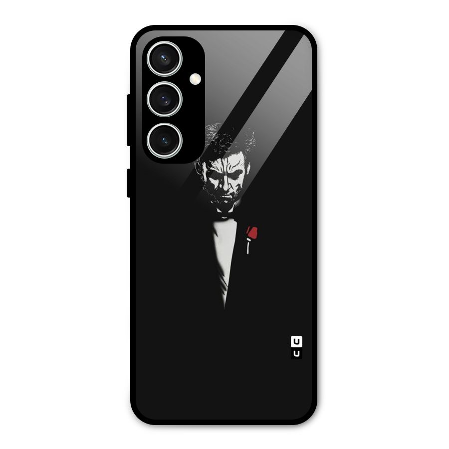 Rose Man Glass Back Case for Galaxy S23 FE