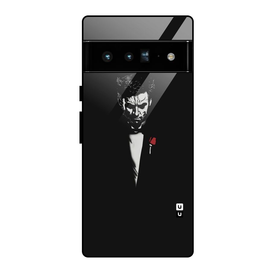 Rose Man Glass Back Case for Google Pixel 6 Pro