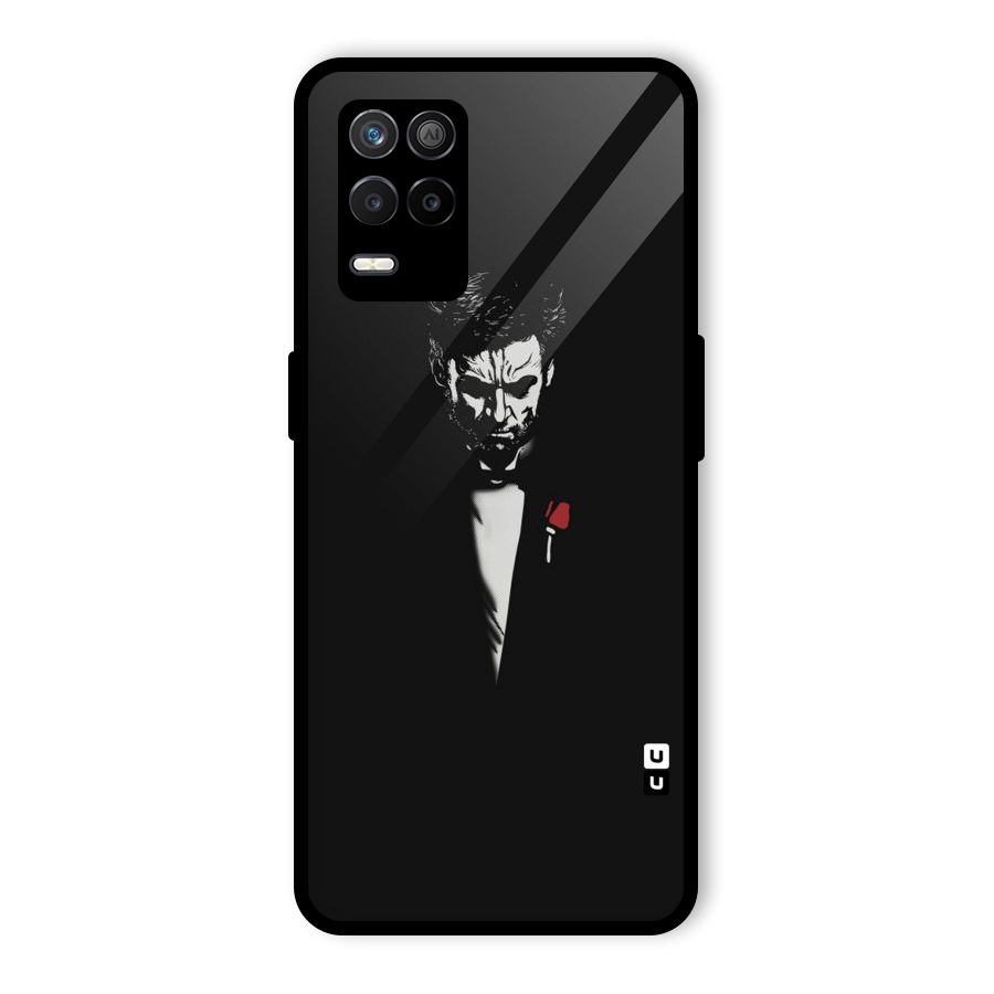 Rose Man Glass Back Case for Realme 8s 5G