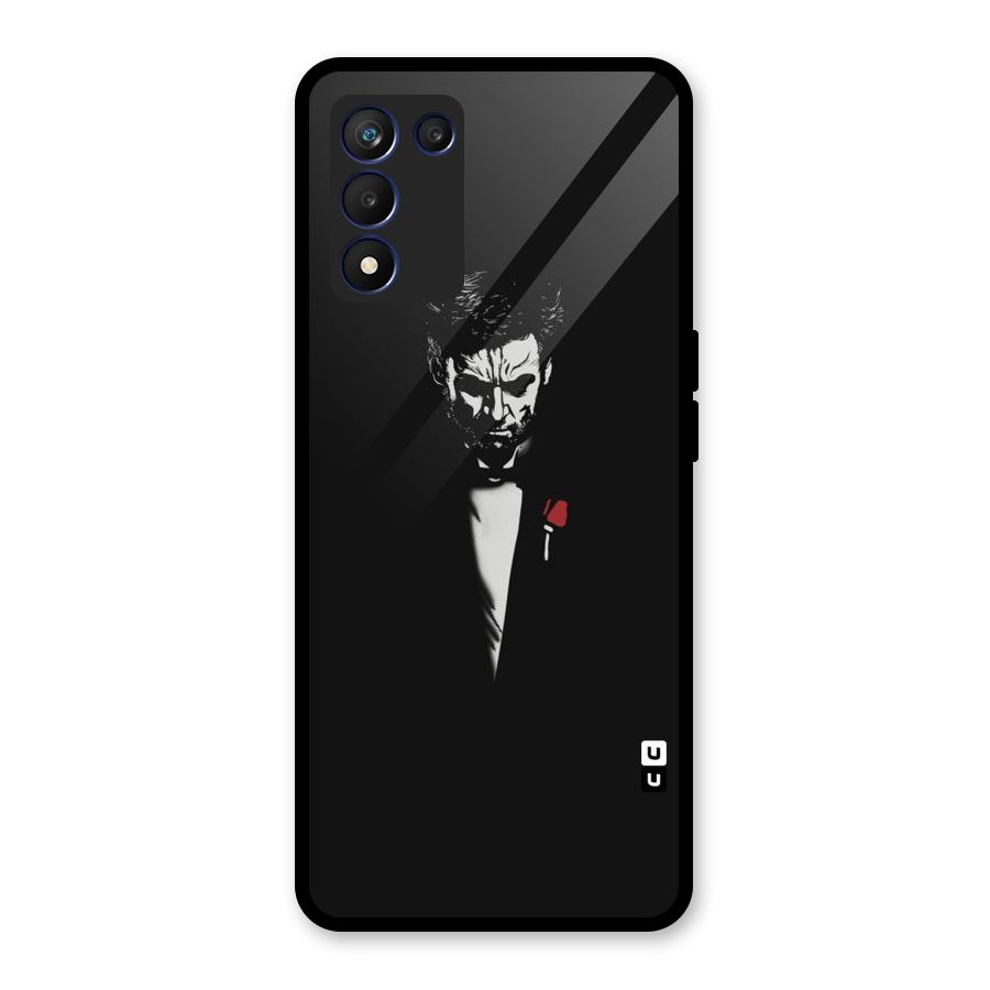 Rose Man Glass Back Case for Realme 9 5G Speed