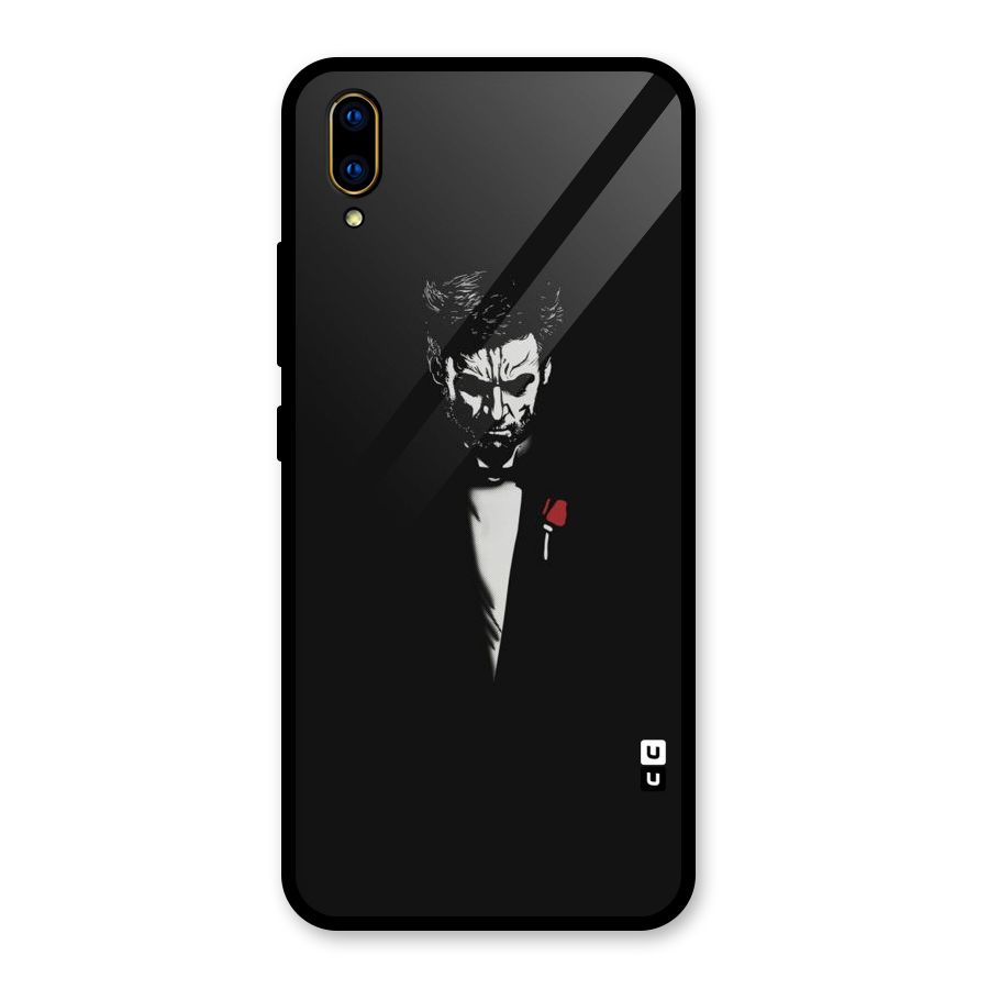 Rose Man Glass Back Case for Vivo V11 Pro