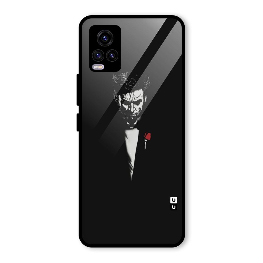 Rose Man Glass Back Case for Vivo V20 2021