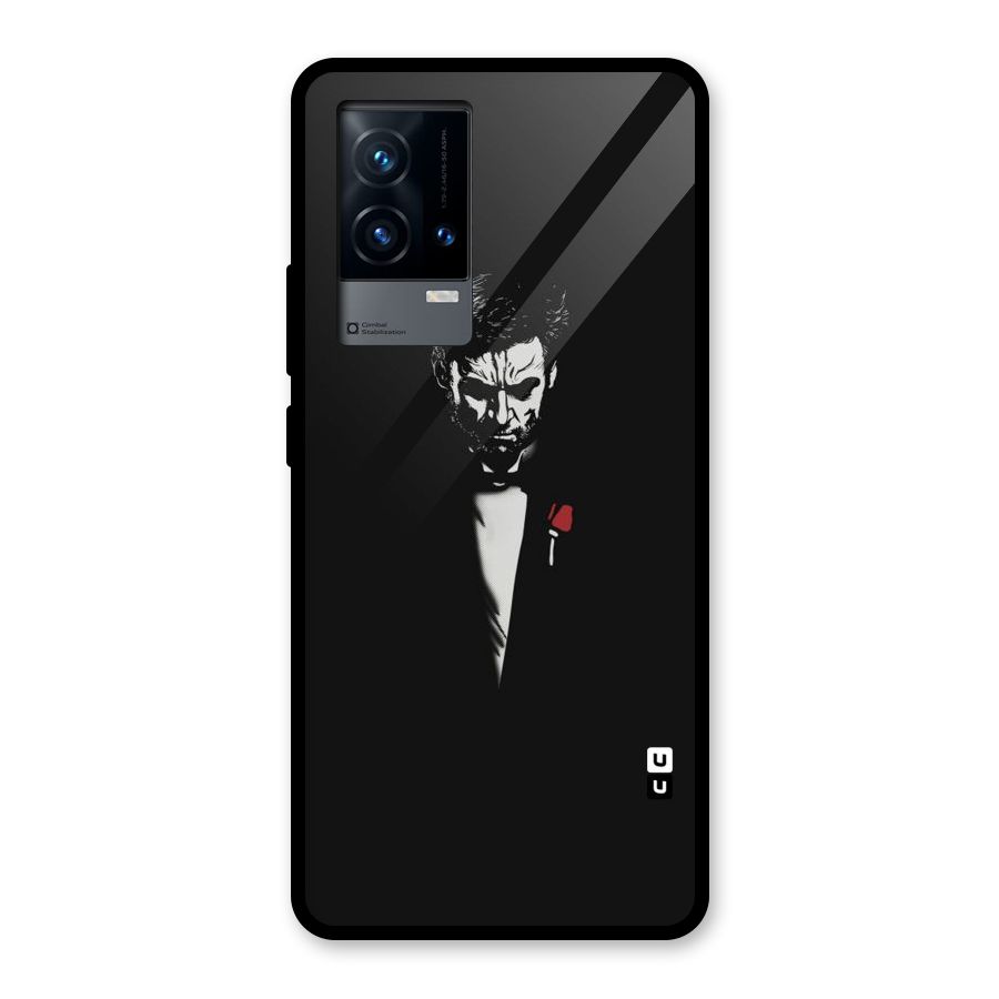 Rose Man Glass Back Case for iQOO 9 5G