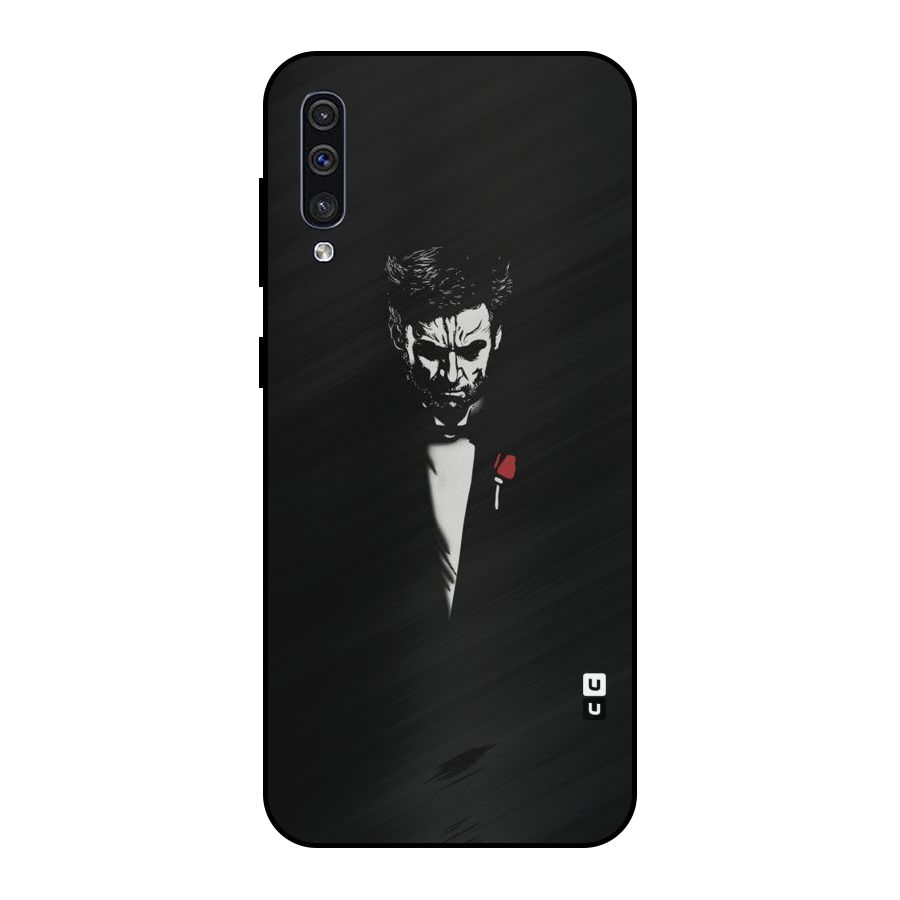 Rose Man Metal Back Case for Galaxy A30s
