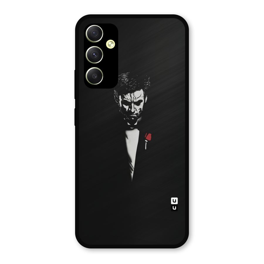 Rose Man Metal Back Case for Galaxy A34